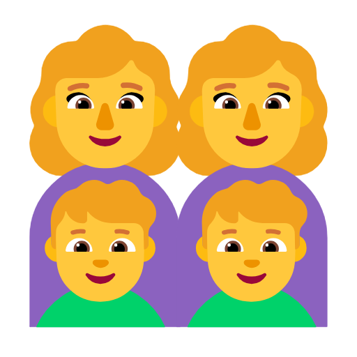 Família: Mulher, Mulher, Menino, Menino para Microsoft Windows 11 24H2 August 2025 Update