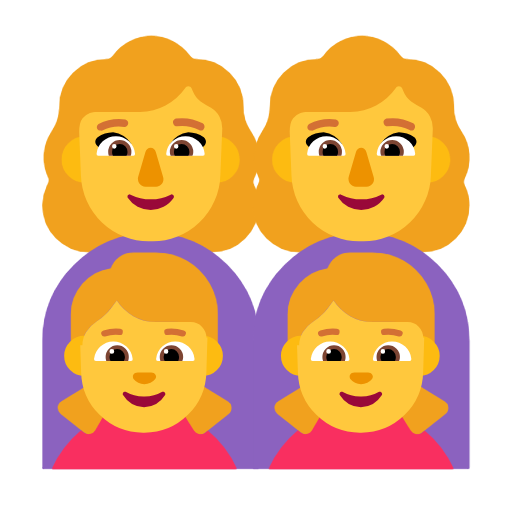 Família: Mulher, Mulher, Menina, Menina para Microsoft Windows 11 24H2 August 2025 Update
