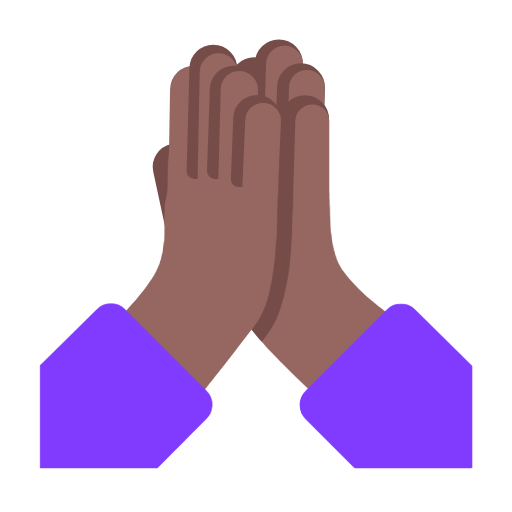 Mãos Juntas: Pele Morena Escura para Microsoft Windows 11 24H2 August 2025 Update