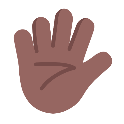 Hand with Fingers Splayed: Medium-Dark Skin Tone для Microsoft Windows 11 24H2 August 2025 Update