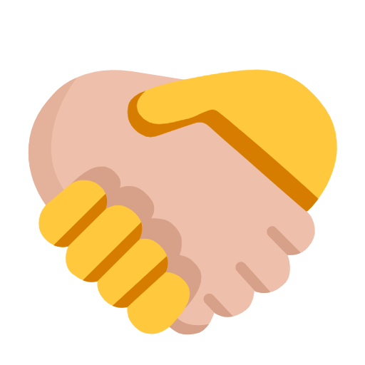 Aperto de mão: Tom de pele médio-claro, sem tom de pele para Microsoft Windows 11 24H2 August 2025 Update