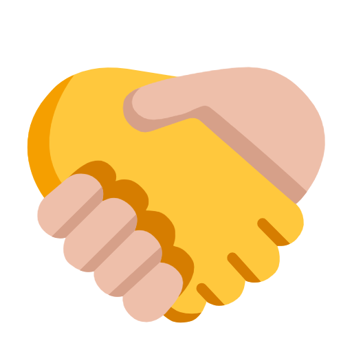 Aperto de mão: Sem tom de pele, tom de pele médio-claro para Microsoft Windows 11 24H2 August 2025 Update