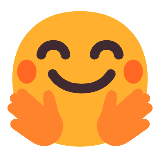 Smiling Face with Open Hands for Microsoft Windows 11 24H2 August 2025 Update