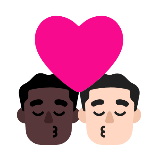 Beijo: Homem, Homem, Pele Escura, Pele Clara para Microsoft Windows 11 24H2 August 2025 Update