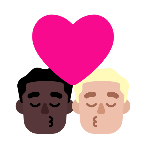 Beijo: Homem, Homem, Pele Escura, Pele Morena Clara para Microsoft Windows 11 24H2 August 2025 Update