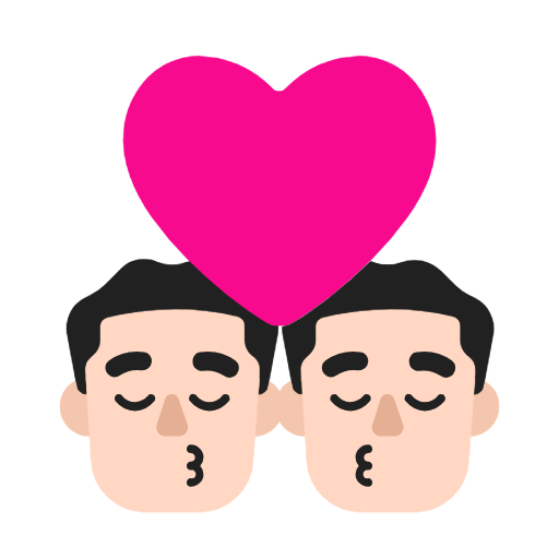 Beijo: Homem, Homem, Pele Clara para Microsoft Windows 11 24H2 August 2025 Update