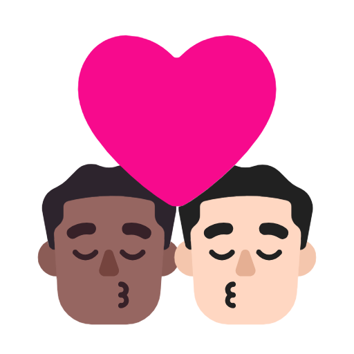 Beijo: Homem, Homem, Pele Morena Escura, Pele Clara para Microsoft Windows 11 24H2 August 2025 Update