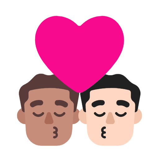 Beijo: Homem, Homem, Pele Morena, Pele Clara para Microsoft Windows 11 24H2 August 2025 Update