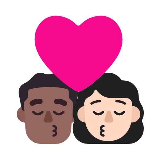 Beijo - Homem: Tom de pele médio-escuro, Mulher: Tom de pele claro para Microsoft Windows 11 24H2 August 2025 Update