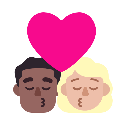 Beijo - Homem: Tom de pele médio-escuro, Mulher: Tom de pele médio-claro para Microsoft Windows 11 24H2 August 2025 Update