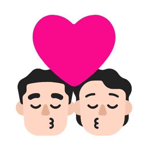 Beijo: Homem, Pessoa, Tom de pele claro para Microsoft Windows 11 24H2 August 2025 Update