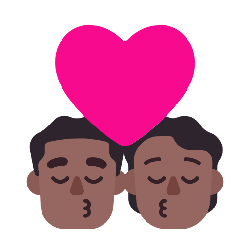 Поцілунок: Чоловік, Особистість, Середньо-Темний Тон Шкіри для Microsoft Windows 11 24H2 August 2025 Update