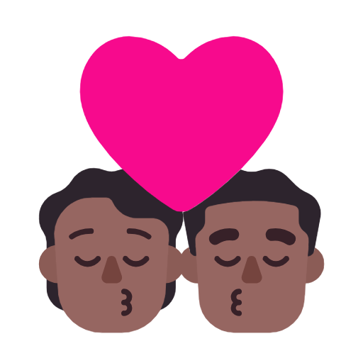 Beijo: Pessoa, Homem, Tom de pele médio-escuro para Microsoft Windows 11 24H2 August 2025 Update