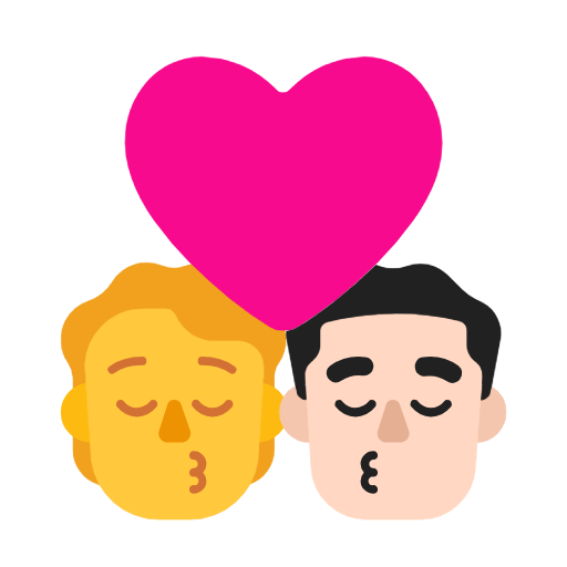 Beijo: Pessoa, Homem, Sem Tom de Pele, Tom de Pele Claro para Microsoft Windows 11 24H2 August 2025 Update