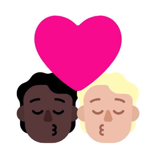 Beijo: Pessoa, Pessoa, Pele Escura, Pele Morena Clara para Microsoft Windows 11 24H2 August 2025 Update