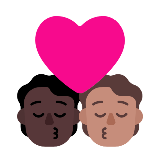 Beijo: Pessoa, Pessoa, Pele Escura, Pele Morena para Microsoft Windows 11 24H2 August 2025 Update