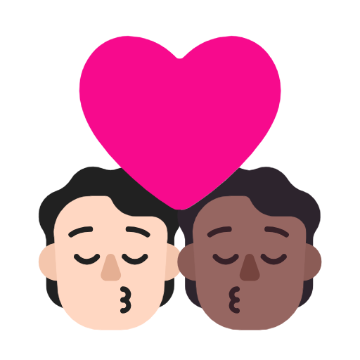 Поцілунок: дорослий дорослий дуже світлий тон шкіри темний тон шкіри для Microsoft Windows 11 24H2 August 2025 Update