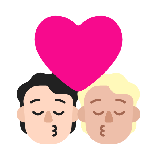 Beijo: Pessoa, Pessoa, Pele Clara, Pele Morena Clara para Microsoft Windows 11 24H2 August 2025 Update