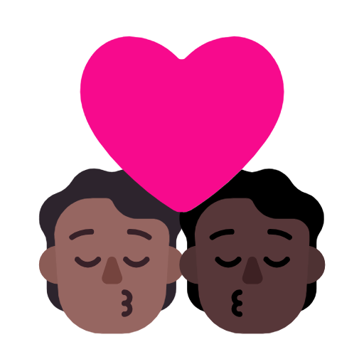 Beijo: Pessoa, Pessoa, Pele Morena Escura, Pele Escura para Microsoft Windows 11 24H2 August 2025 Update