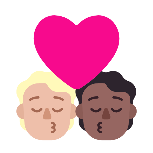 Поцілунок: дорослий дорослий світлий тон шкіри темний тон шкіри для Microsoft Windows 11 24H2 August 2025 Update