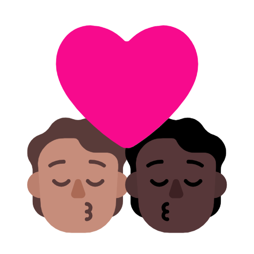 Beijo: Pessoa, Pessoa, Pele Morena, Pele Escura para Microsoft Windows 11 24H2 August 2025 Update