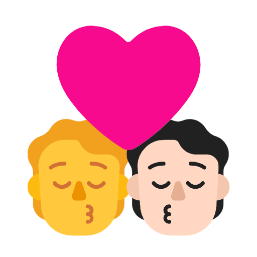 Beijo: Pessoa, Pessoa, Sem Tom de Pele, Tom de Pele Claro para Microsoft Windows 11 24H2 August 2025 Update