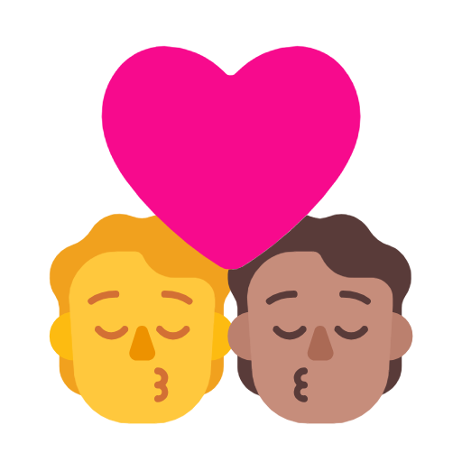 Kiss: Pessoa, Pessoa, Sem Tom de Pele, Tom de Pele Medio para Microsoft Windows 11 24H2 August 2025 Update