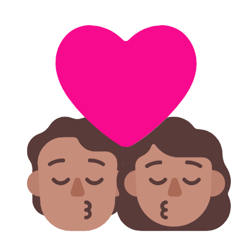 Beijo: Pessoa, Mulher, Tom de Pele Médio para Microsoft Windows 11 24H2 August 2025 Update