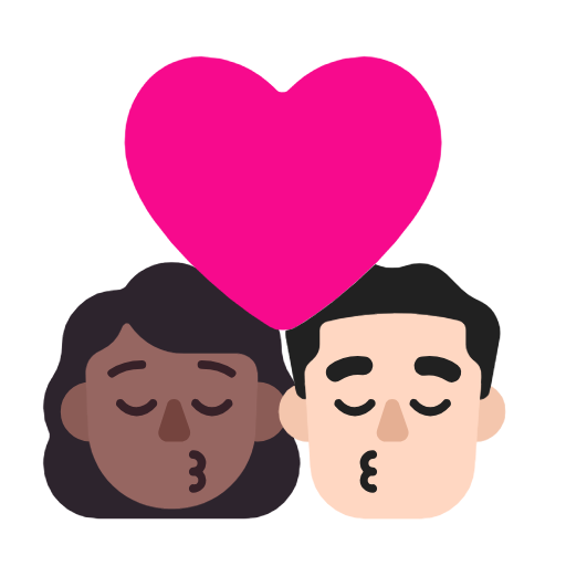 Beijo: Mulher, Homem, Pele Morena Escura, Pele Clara para Microsoft Windows 11 24H2 August 2025 Update