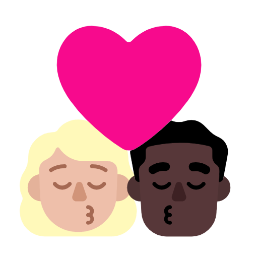 Beijo: Mulher, Homem, Pele Morena Clara, Pele Escura para Microsoft Windows 11 24H2 August 2025 Update