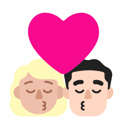 Beijo: Mulher, Homem, Pele Morena Clara, Pele Clara para Microsoft Windows 11 24H2 August 2025 Update