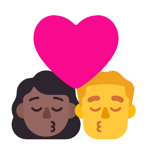 Beijo - Mulher: Tom de pele médio-escuro, Homem: Sem tom de pele para Microsoft Windows 11 24H2 August 2025 Update