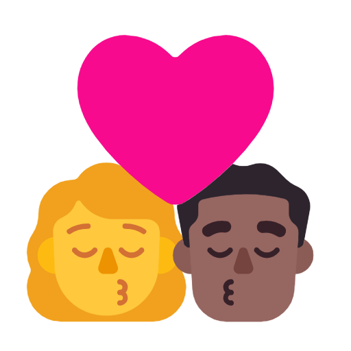 Beijo - Mulher: Sem tom de pele, Homem: Tom de pele médio-escuro para Microsoft Windows 11 24H2 August 2025 Update