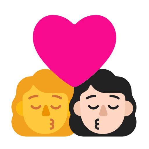 Beijo - Mulher: Sem Tom de Pele, Mulher: Tom de Pele Claro para Microsoft Windows 11 24H2 August 2025 Update