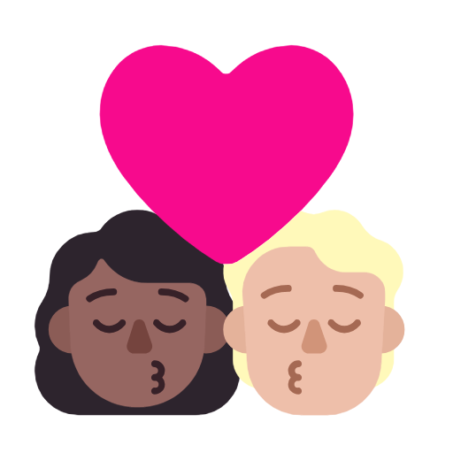 Kiss: Mulher, Pessoa, Tom de Pele Médio-escuro, Tom de Pele Médio-claro para Microsoft Windows 11 24H2 August 2025 Update