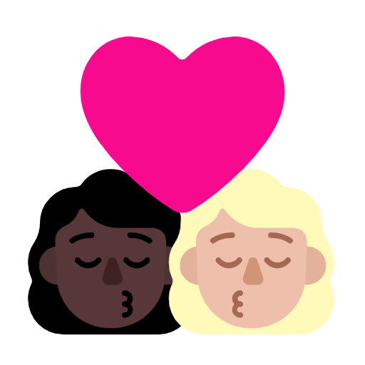 Beijo: Mulher, Mulher, Pele Escura, Pele Morena Clara para Microsoft Windows 11 24H2 August 2025 Update