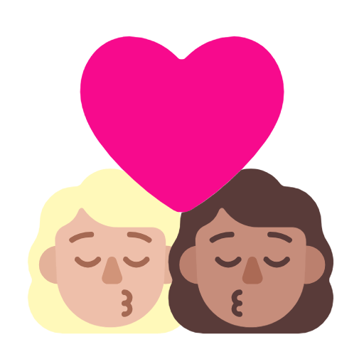 Beijo: Mulher, Mulher, Pele Morena Clara, Pele Morena para Microsoft Windows 11 24H2 August 2025 Update