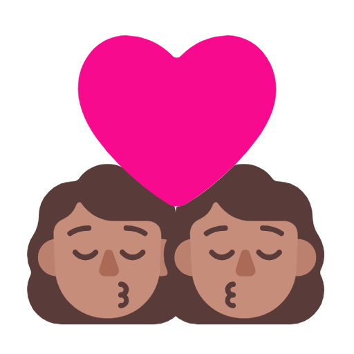 Beijo: Mulher, Mulher, Pele Morena para Microsoft Windows 11 24H2 August 2025 Update