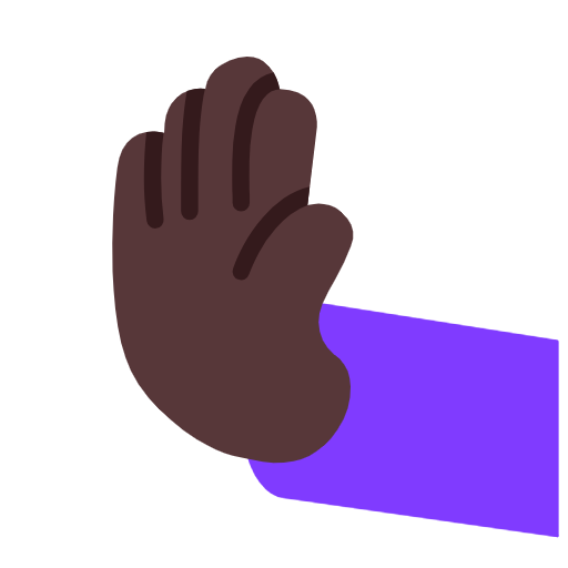 Штовхаюча рука вліво: темний тон шкіри для Microsoft Windows 11 24H2 August 2025 Update