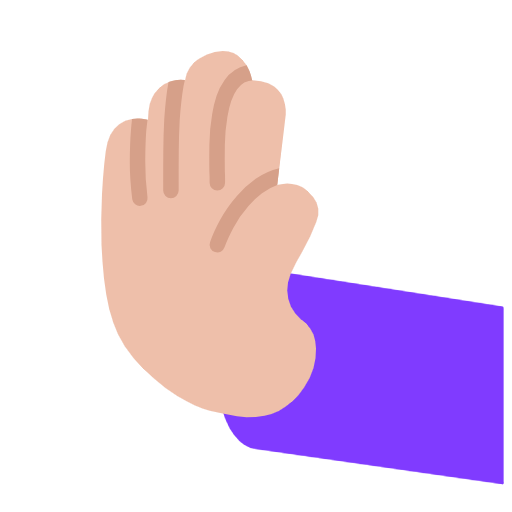 Mão empurrando para a esquerda: tom de pele médio-claro para Microsoft Windows 11 24H2 August 2025 Update