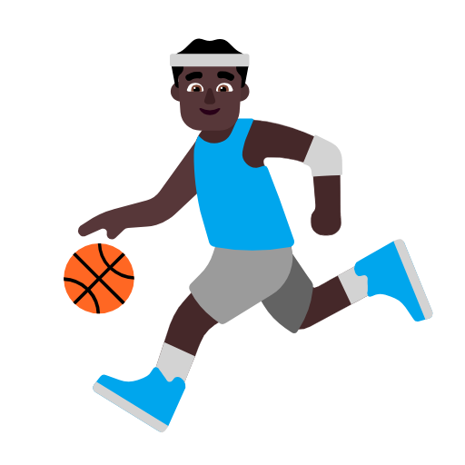 Homem Jogando Basquete: Pele Escura para Microsoft Windows 11 24H2 August 2025 Update