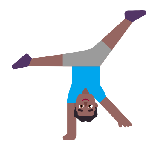 Homem Fazendo Estrela: Pele Morena Escura para Microsoft Windows 11 24H2 August 2025 Update