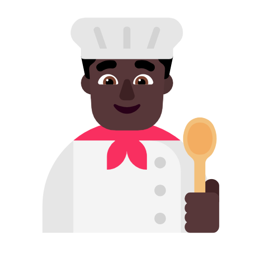 Cozinheiro: Pele Escura para Microsoft Windows 11 24H2 August 2025 Update