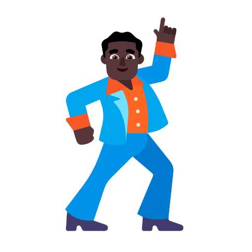 Homem Dançando: Pele Escura para Microsoft Windows 11 24H2 August 2025 Update