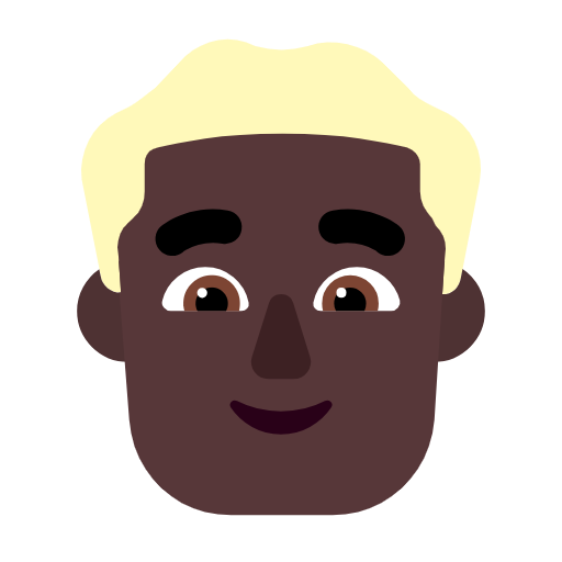 Homem: Cabelo Loiro: Pele Escura para Microsoft Windows 11 24H2 August 2025 Update