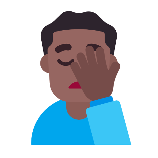 Homem Decepcionado: Pele Morena Escura para Microsoft Windows 11 24H2 August 2025 Update