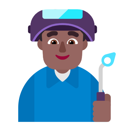 Operário: Pele Morena Escura para Microsoft Windows 11 24H2 August 2025 Update