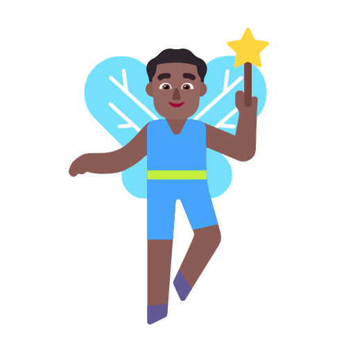 Homem Fada: Pele Morena Escura para Microsoft Windows 11 24H2 August 2025 Update