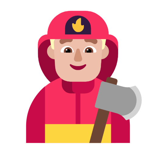 Bombeiro Homem: Pele Morena Clara para Microsoft Windows 11 24H2 August 2025 Update