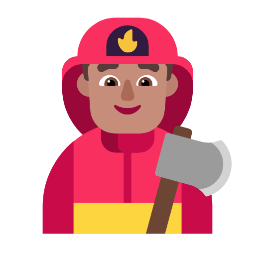 Bombeiro Homem: Pele Morena para Microsoft Windows 11 24H2 August 2025 Update